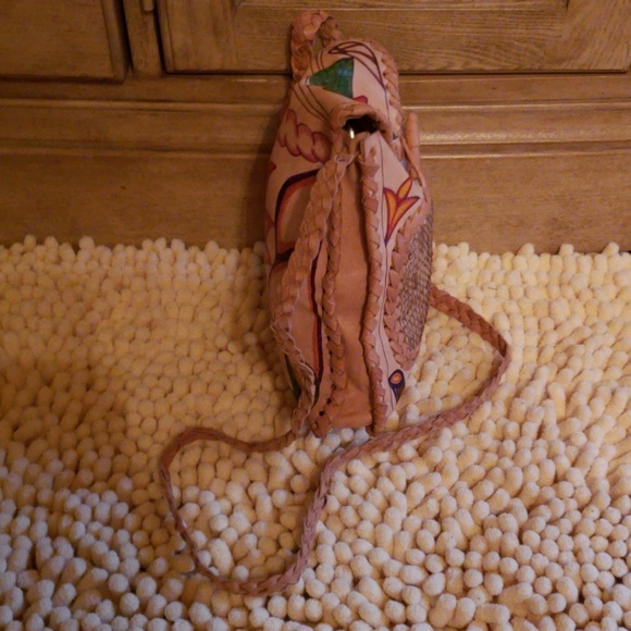 Braided handle hand made leather shoulder pirse - Picture 4 of 4